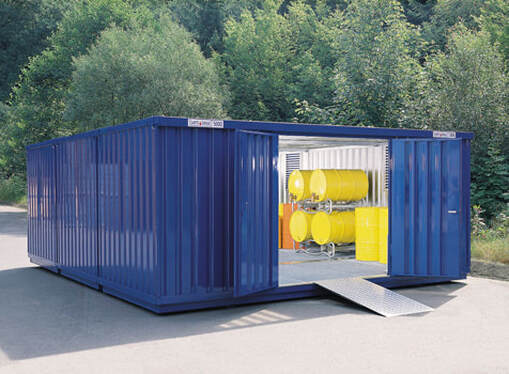 Med materialecontainere får man en sikker opbevaringsplads